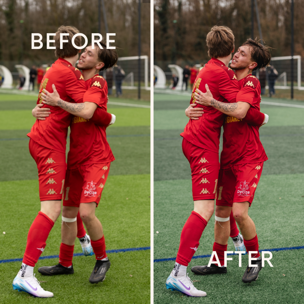 Before after minimal skincare Instagram post